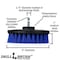 Drillbrush Marine - 5 Inch Diameter Boat Brush - Spin Brush - Yacht - Kayak 5in-S-B-QC-DB - alternate 7